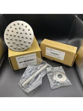 Signature Hardware 5 1/4" / 6" Bostonian Rainfall Showerhead Brushed Nickel